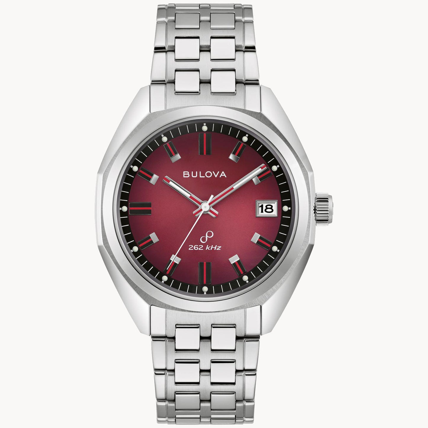 Bulova Jet Star Men Red Dial Watch 96B401