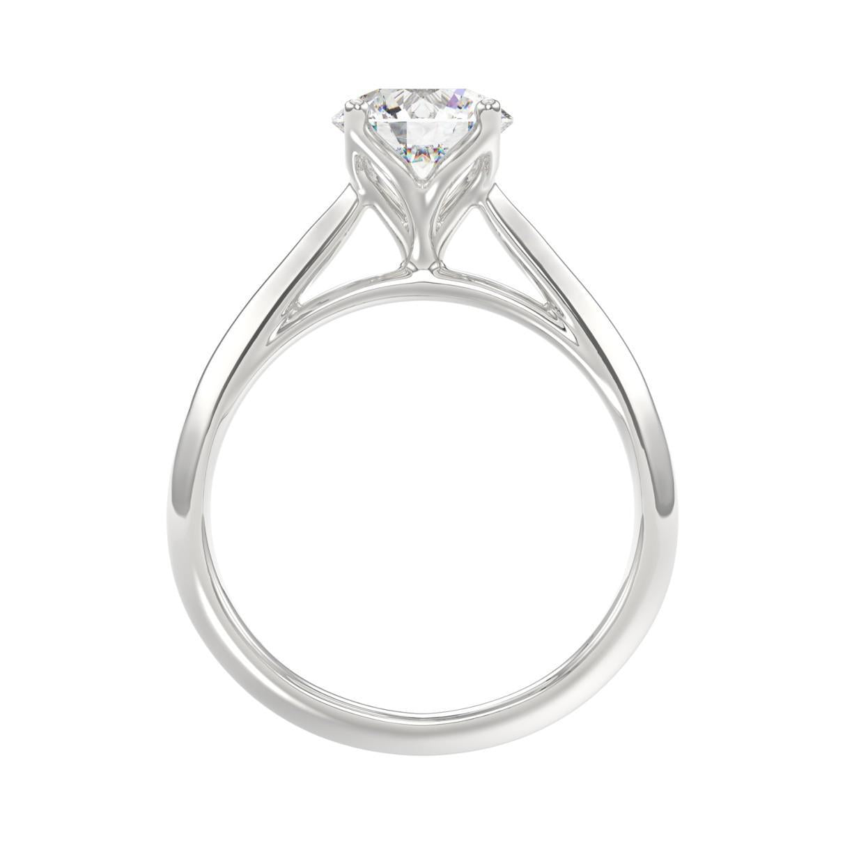 1.50 ct Lab Grown Round Diamond Solitaire Engagement Ring 14k Gold