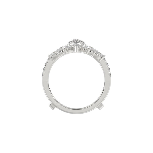 2.25 cttw Lab Grown Marquise Pear Diamond Wrap Enhancer Wrap IGI Ring 14k Gold