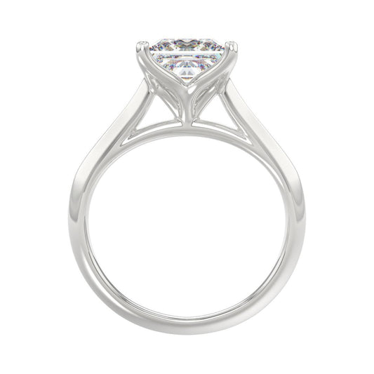 3ct Lab Grown Princess Cut Diamond Engagement Ring 14K White Gold