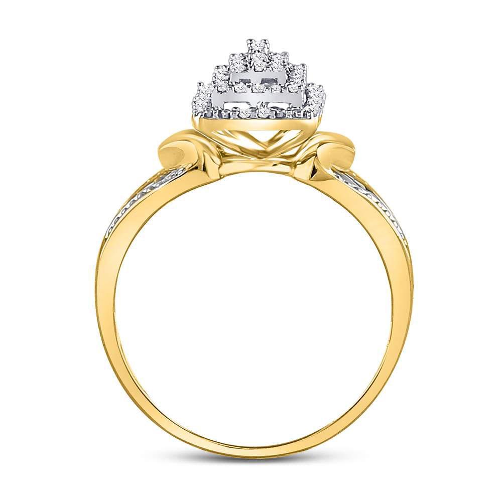 1/6cttw Diamond Ring 10k Yellow Gold 104028