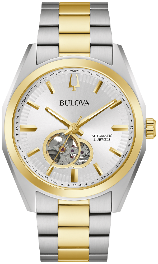 Bulova Surveyor Automatic Two Tone Mens Watch 98A284