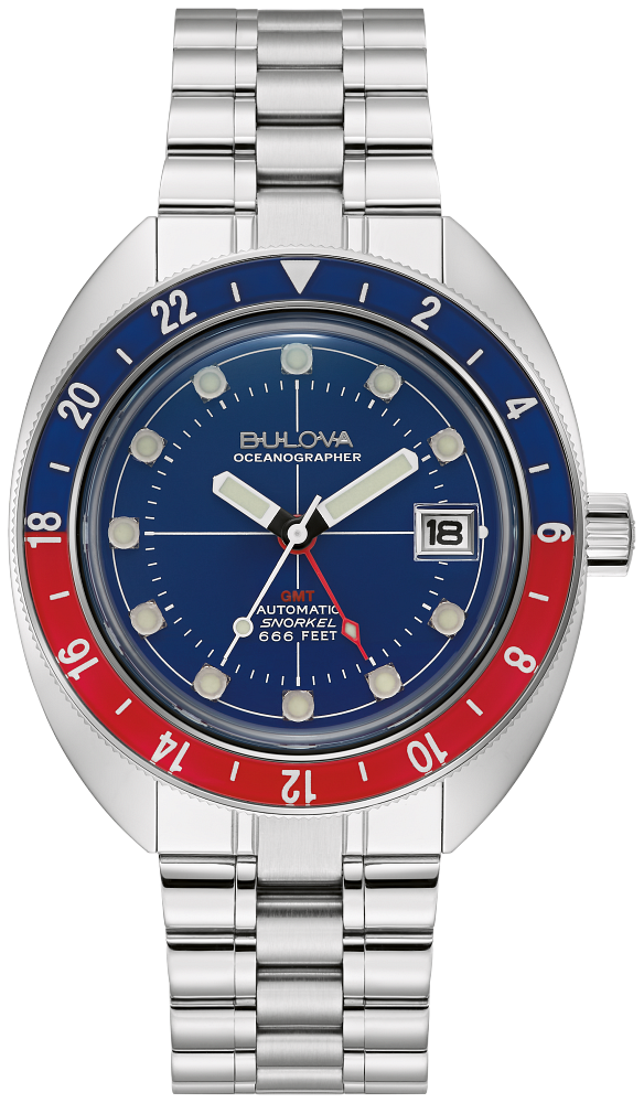Bulova Oceanographer GMT Automatic Men's Watch 96B405