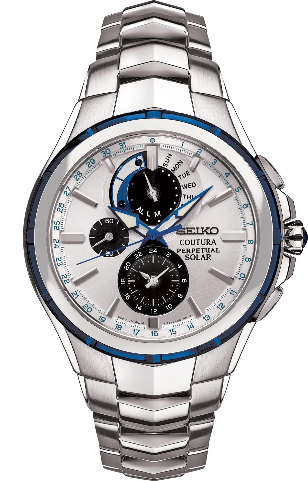 Seiko Coutura Perpetual Solar Chronograph Mens Watch SSC787