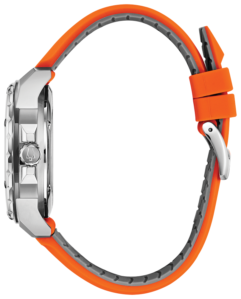 BULOVA Marine Star Orange Mens Watch 98A226