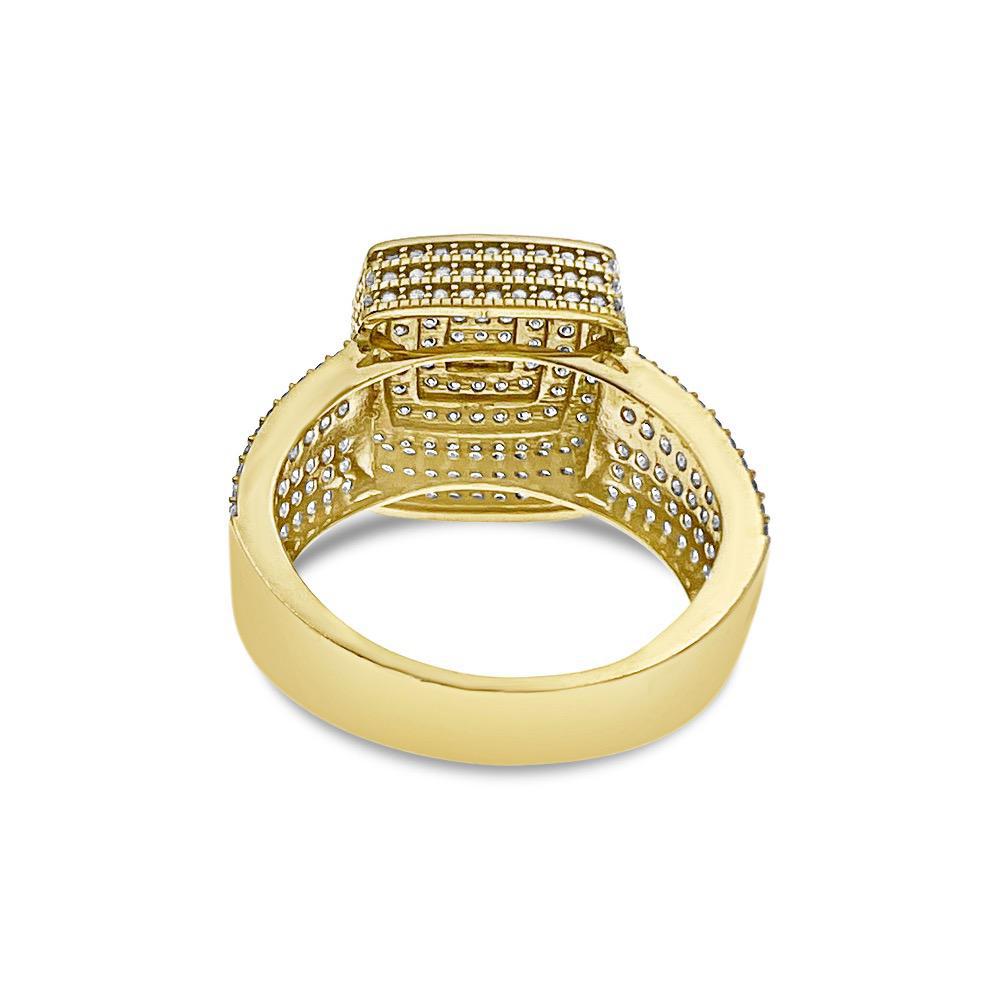 10k Yellow Gold Signet Mens Pinky Ring