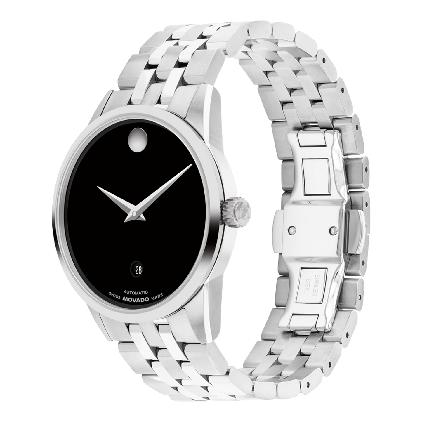 Movado Museum Classic Automatic Black Dial Watch 0608030
