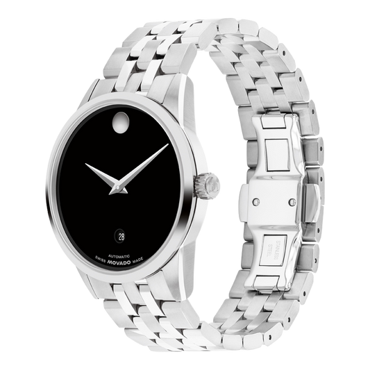 Movado Museum Classic Automatic Black Dial Watch 0608030