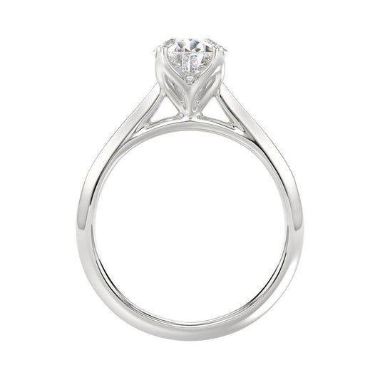 2ct Lab Grown Pear Diamond Solitaire Engagement Ring 14k White Gold