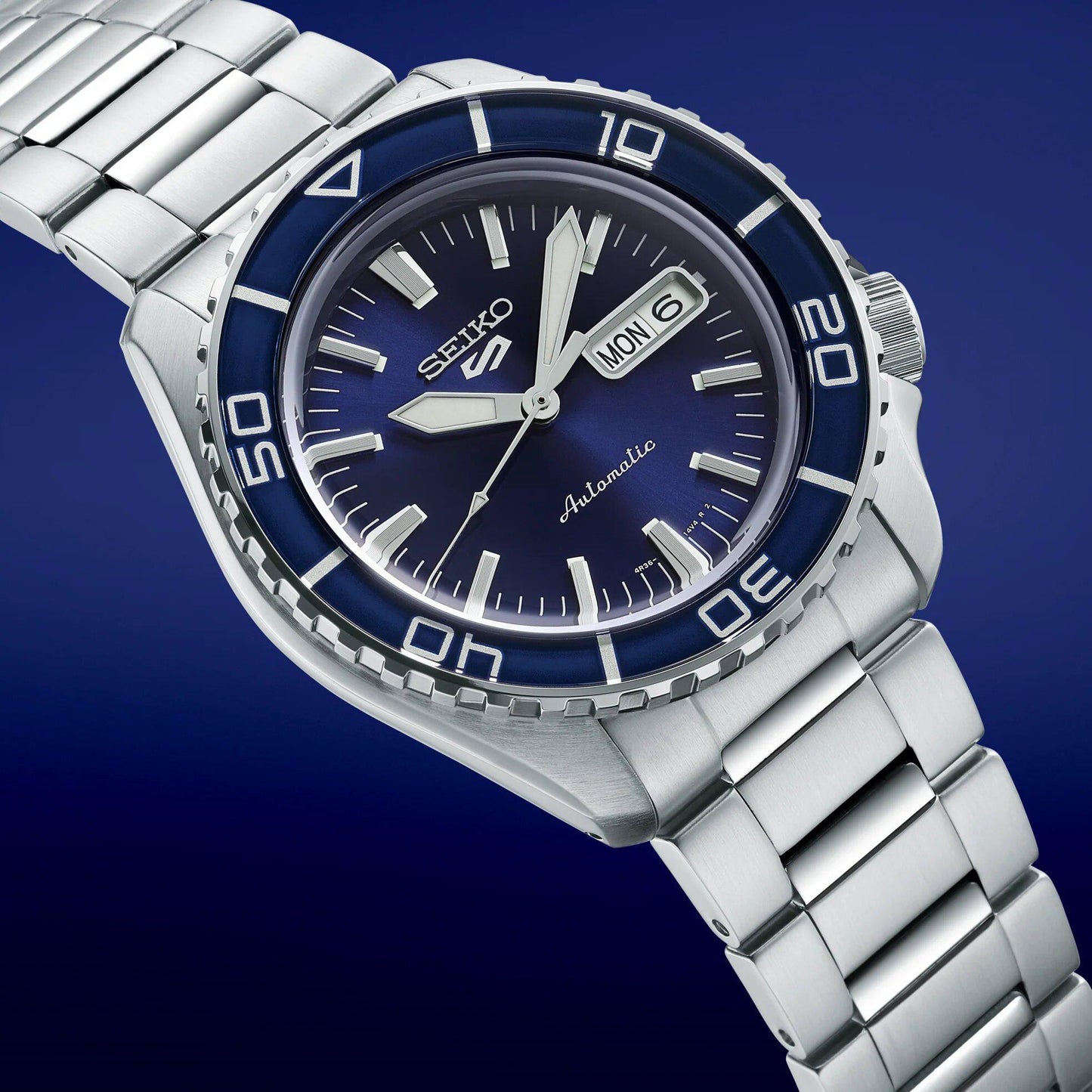 Seiko 5 Sports Automatic Mens Blue Dial Watch SRPK97