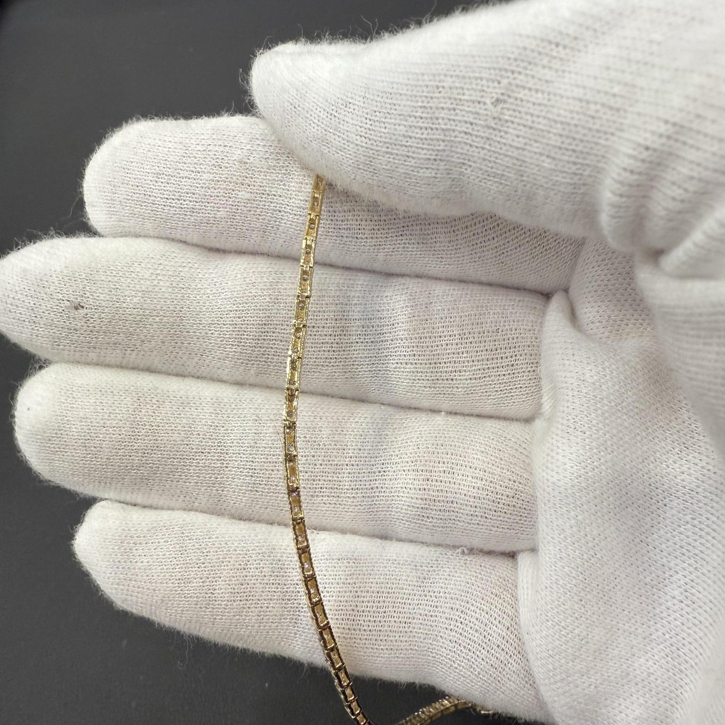 1ctw Diamond Tennis Bracelet 14k Yellow Gold