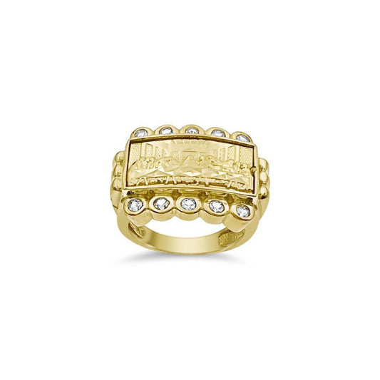 Last Supper Ring 10k Yellow Gold