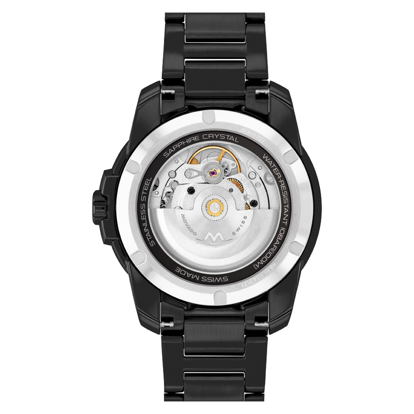 Movado Bold Verso Automatic Black Dial Watch 3600966