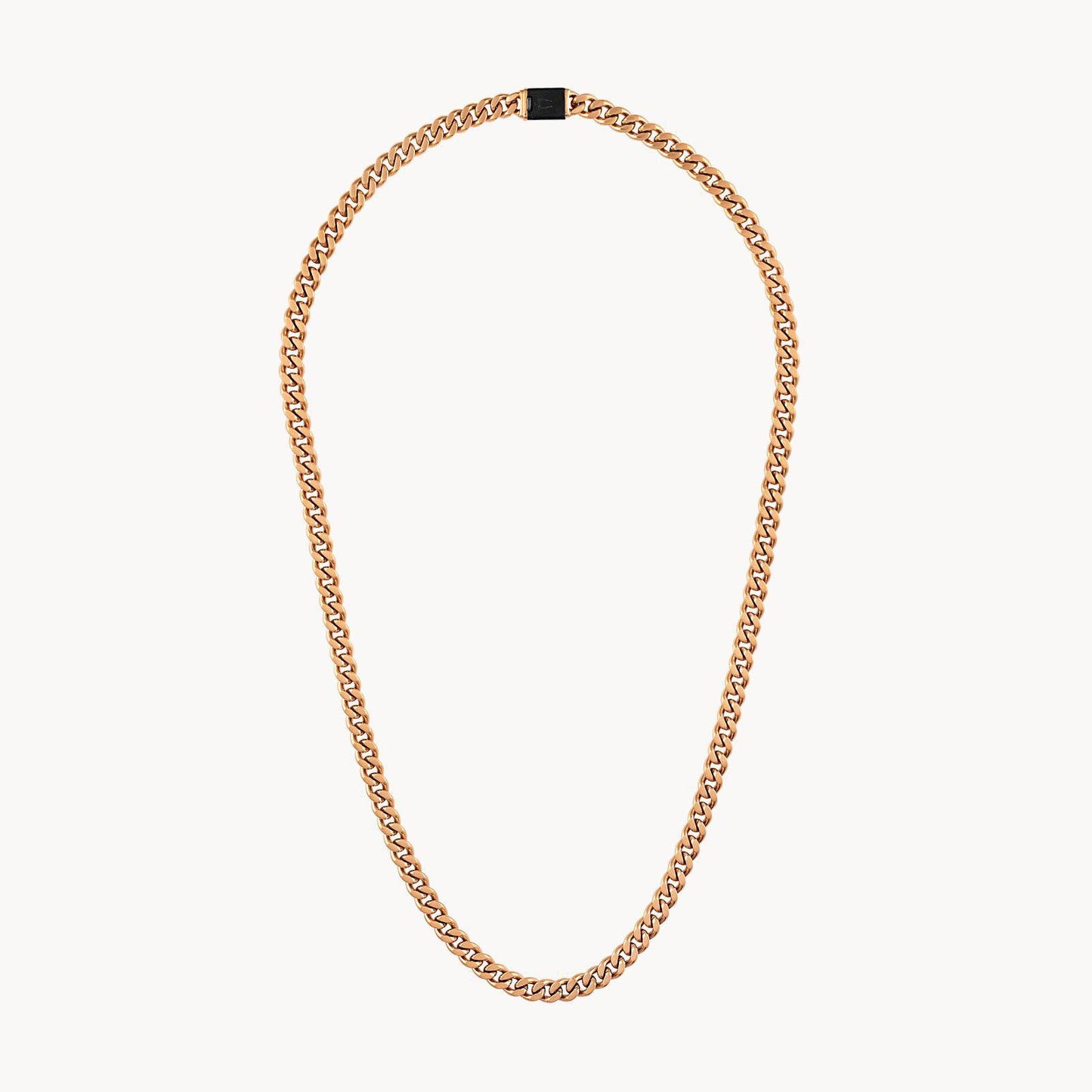 Bulova Latin GRAMMY Rose Gold Tone Curb Link Chain Necklace BVC1067-RSTNA