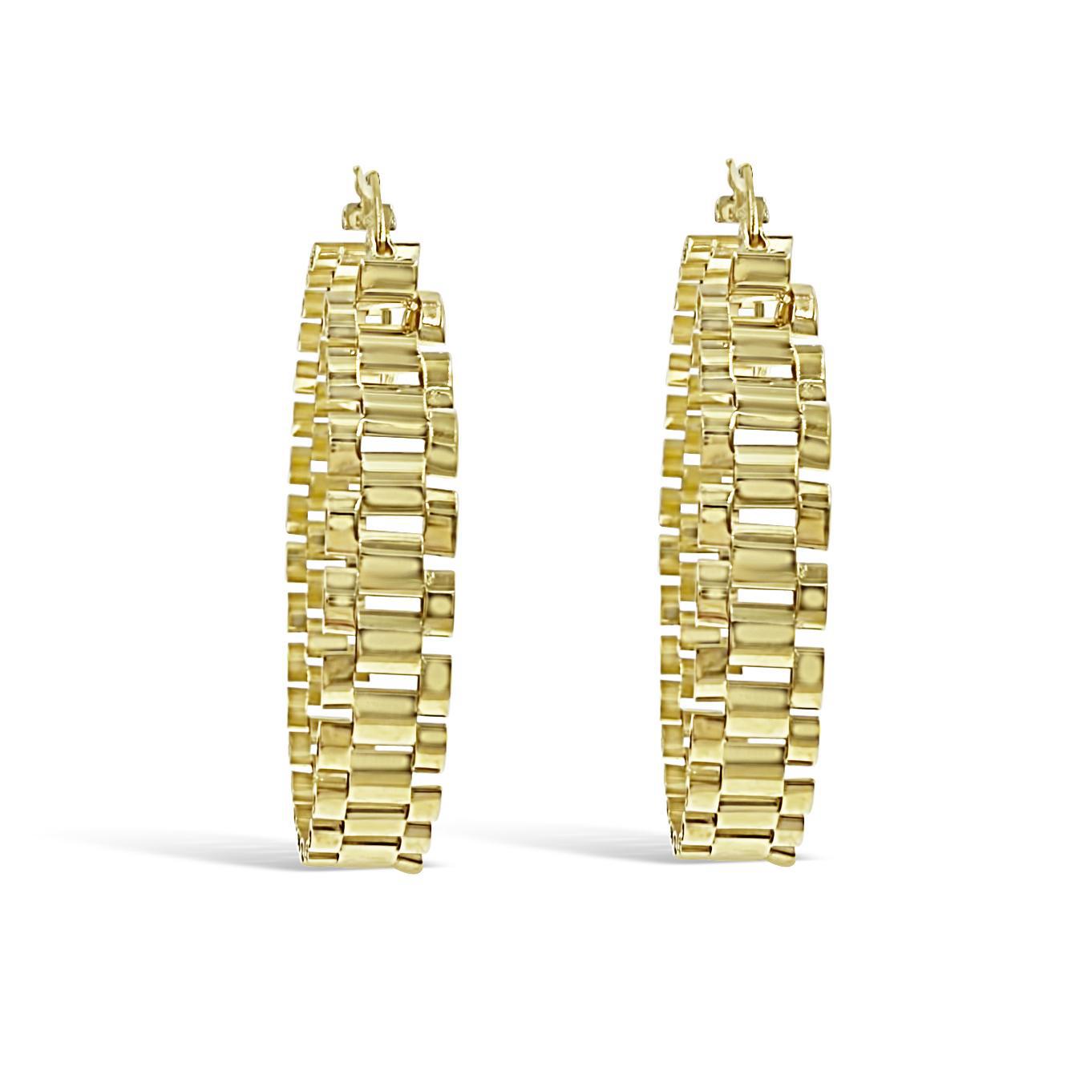 10K Yellow Gold Presidential Style 2 inch