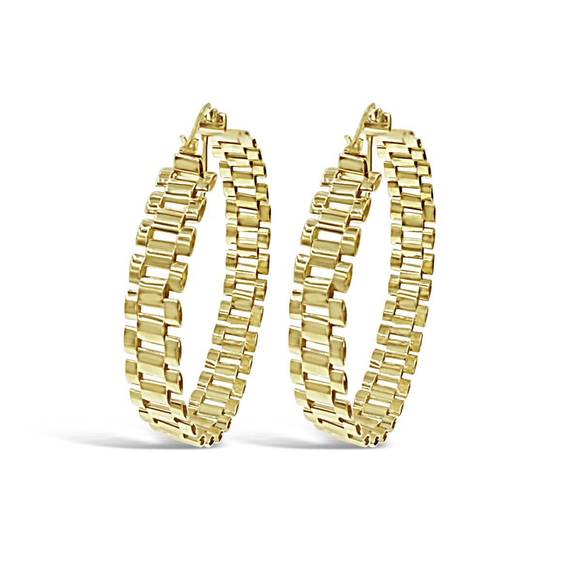 10K Yellow Gold Presidential Style 2 inch