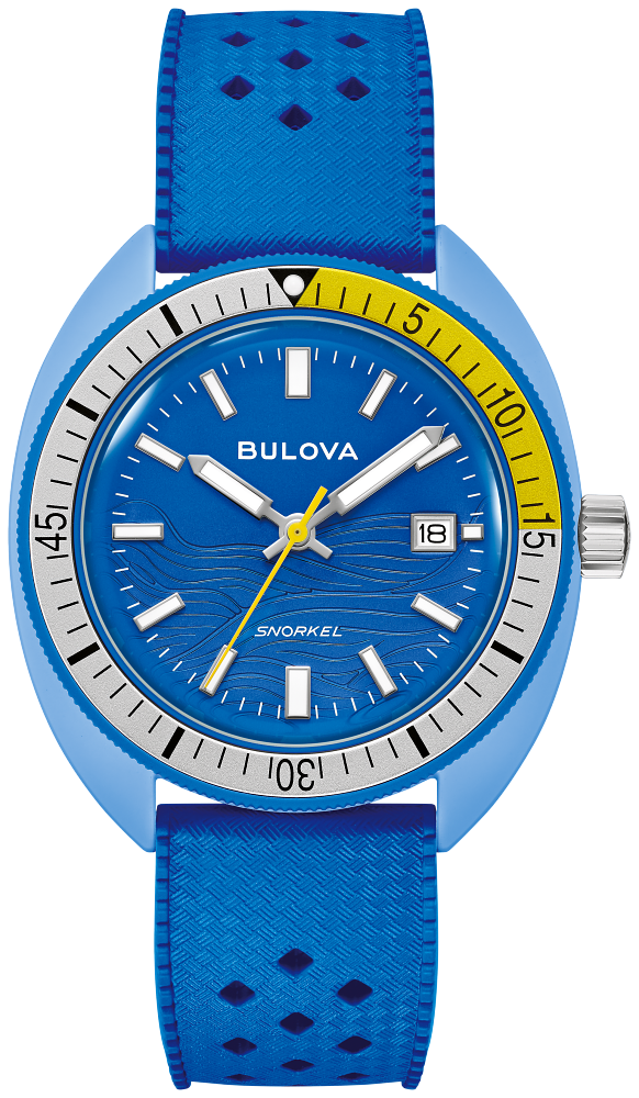 Bulova Snorkel Blue Dial Mens Watch 98B445