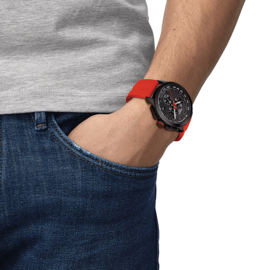 Tissot T-Race Cycling Quartz Red Vuelta Mens Watch T135.417.37.051.04