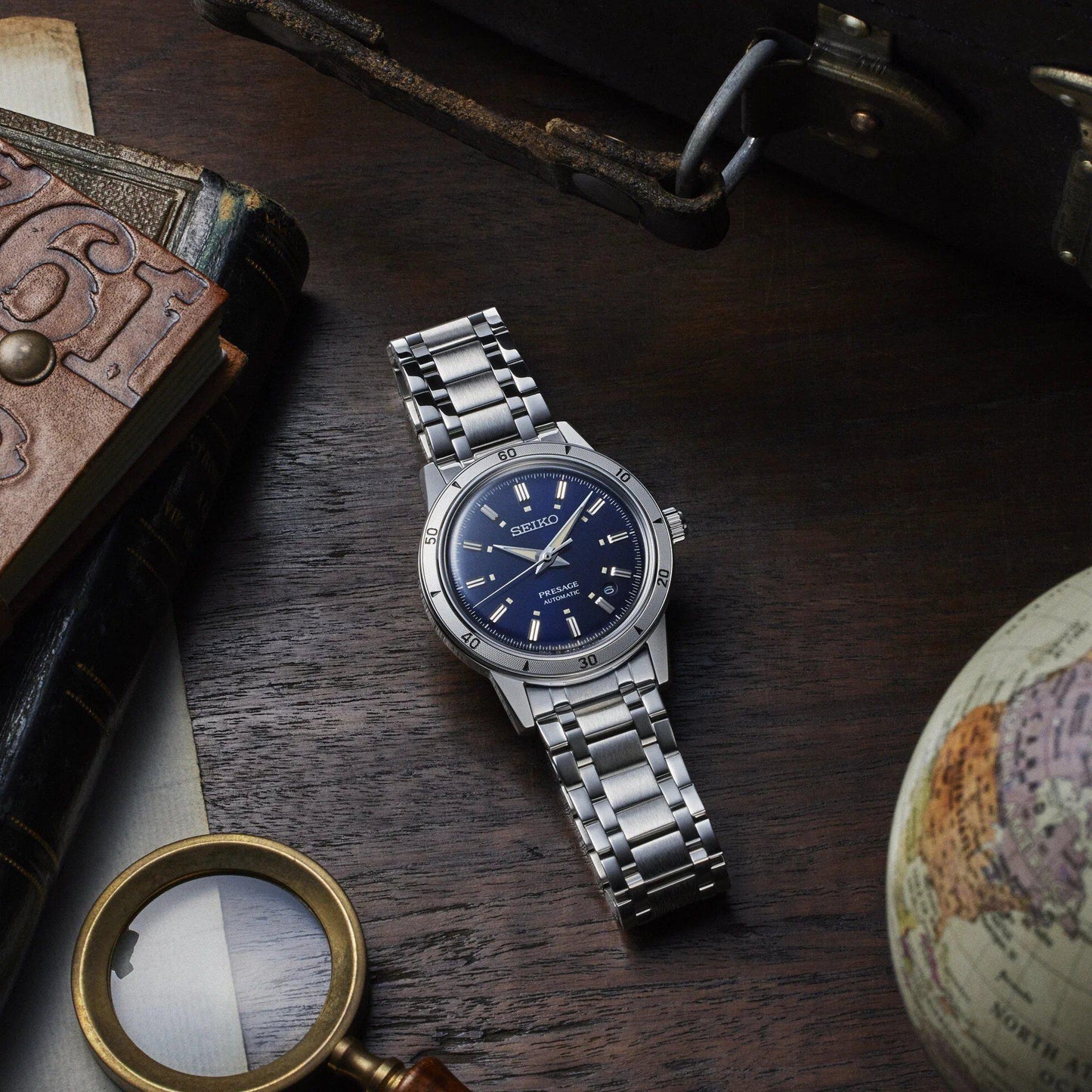 Seiko Presage Automatic Mens Blue Dial Watch SRPL07