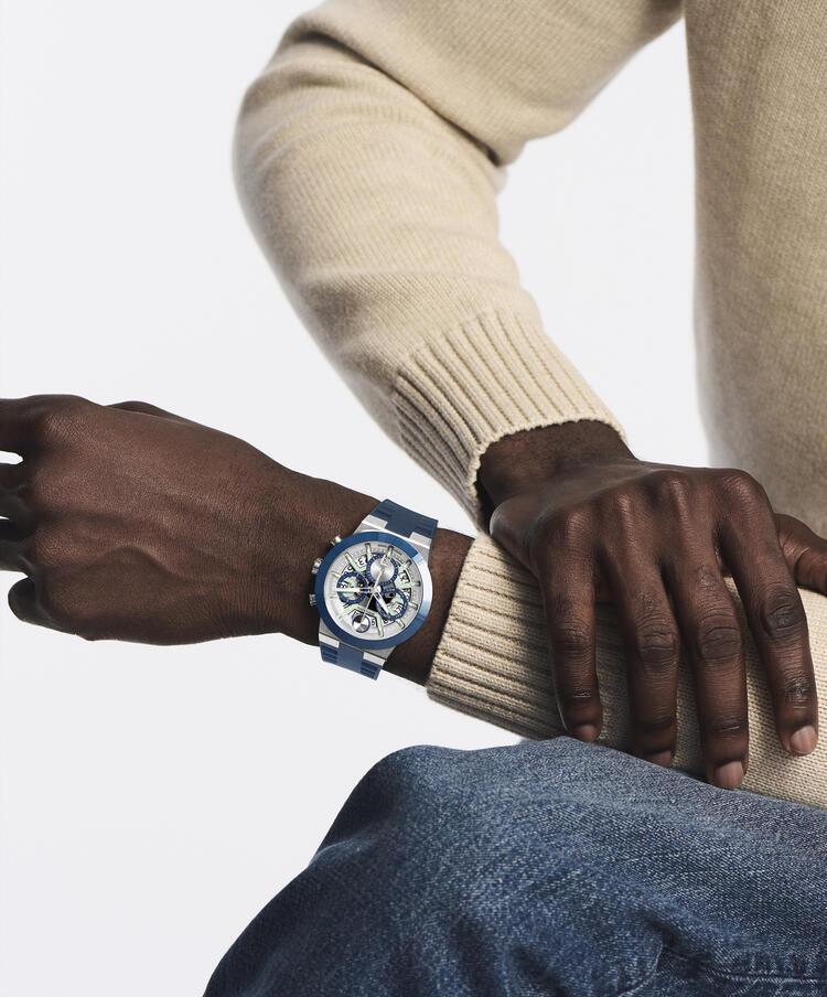 MOVADO BOLD Fusion Chronograph Silver Super-LuminNova® Dial Mens Watch 3601240