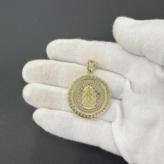 Our Lady of Guadalupe Sterling Silver Medallion Pendant