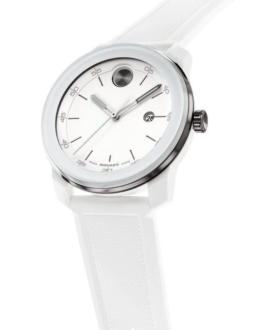 Movado Bold TR90 White Dial Mens Watch 3601417