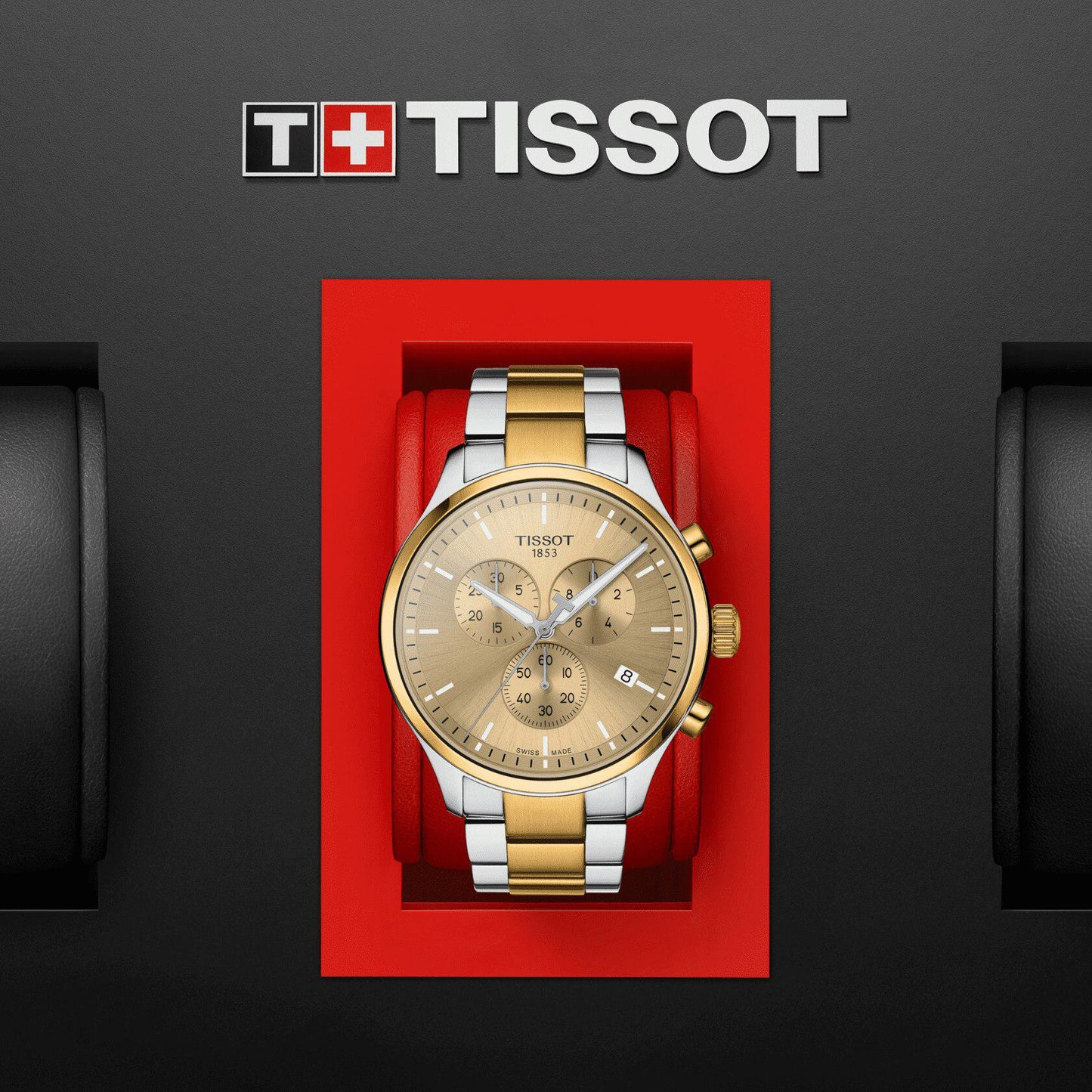 Tissot Chrono XL Mens 45mm Watch Two Tone T116.617.22.021.00