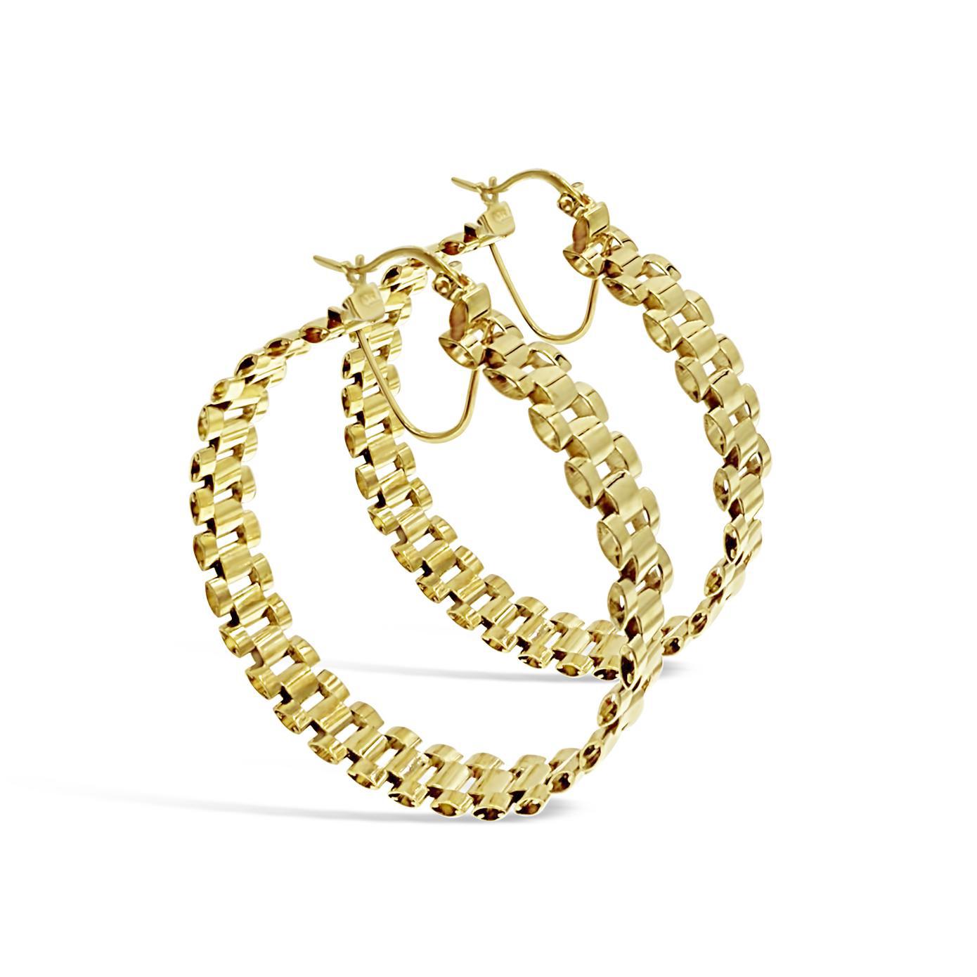 10K Yellow Gold Presidential Style 2 inch