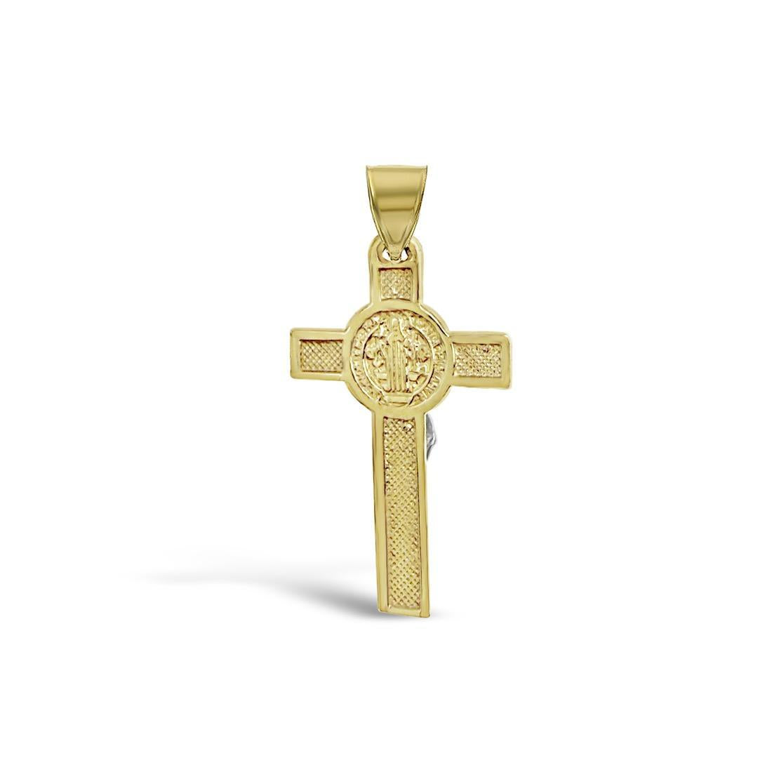 10K Gold Cross Crucifix Pendant