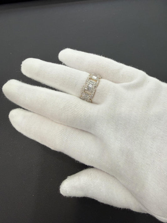 1.50ctw Diamond 10K Yellow Gold Mens Wedding Band