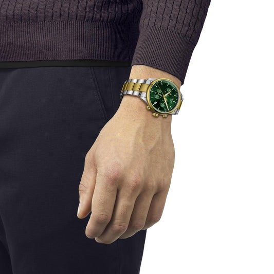 Tissot Chrono XL Mens 45mm Watch Green Dial T116.617.22.091.00