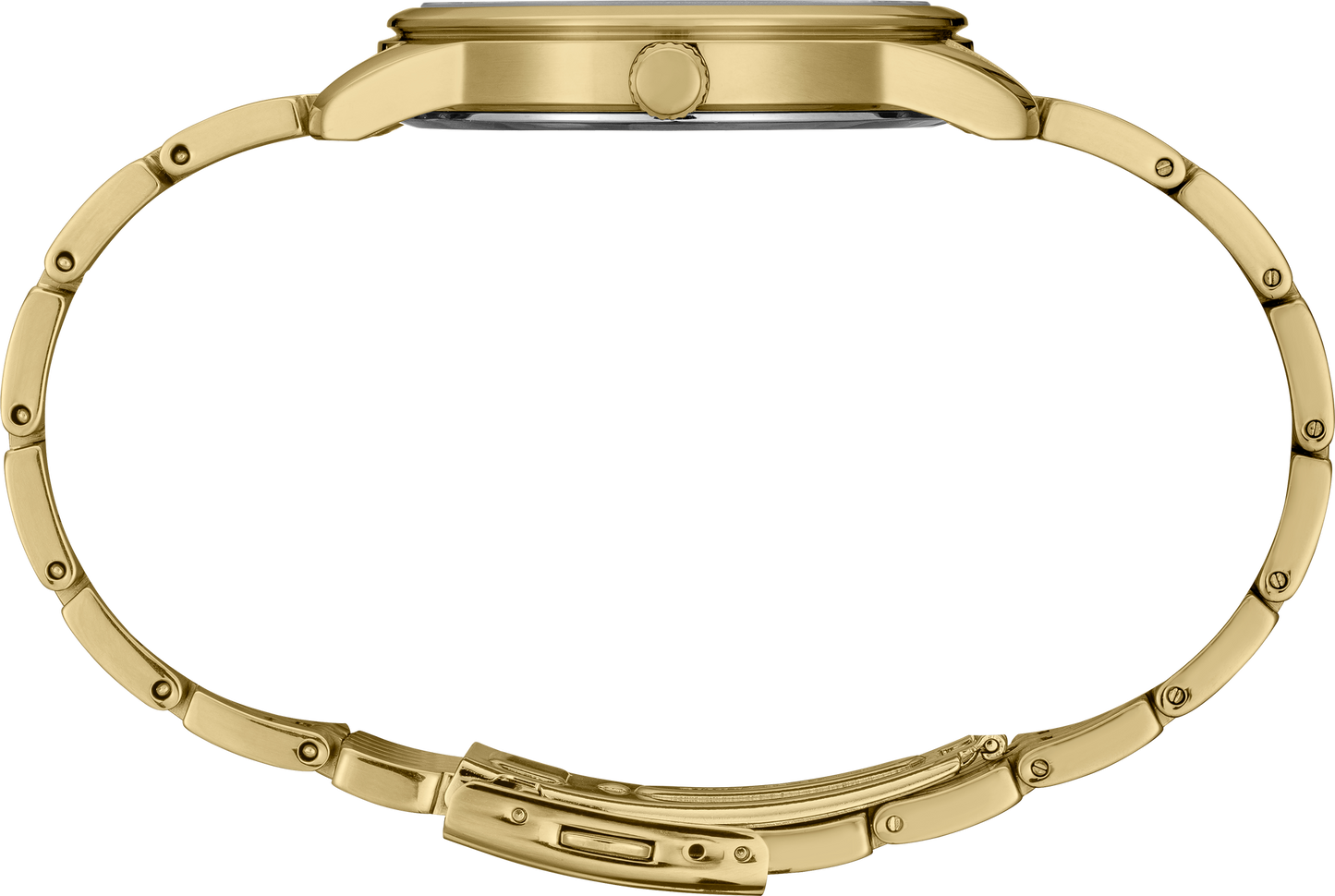 Seiko Essentials Gold Tone Mens Champagne Dial Watch SUR442