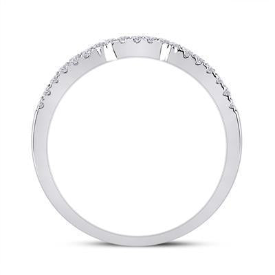 14k White Gold Baguette Cluster Diamond Bridal Wedding Ring Band Set 1 Cttw