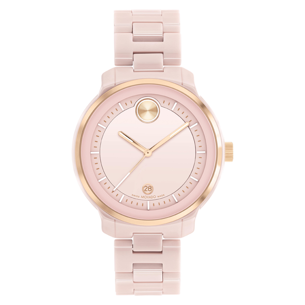 Movado bold pink online watch