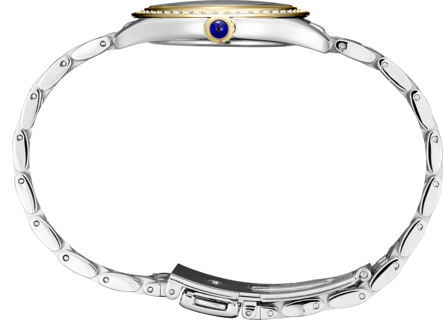 Seiko Essentials Womens Two tone Crystals Watch SUR392