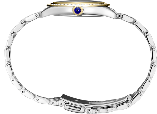 Seiko Essentials Womens Two tone Crystals Watch SUR392