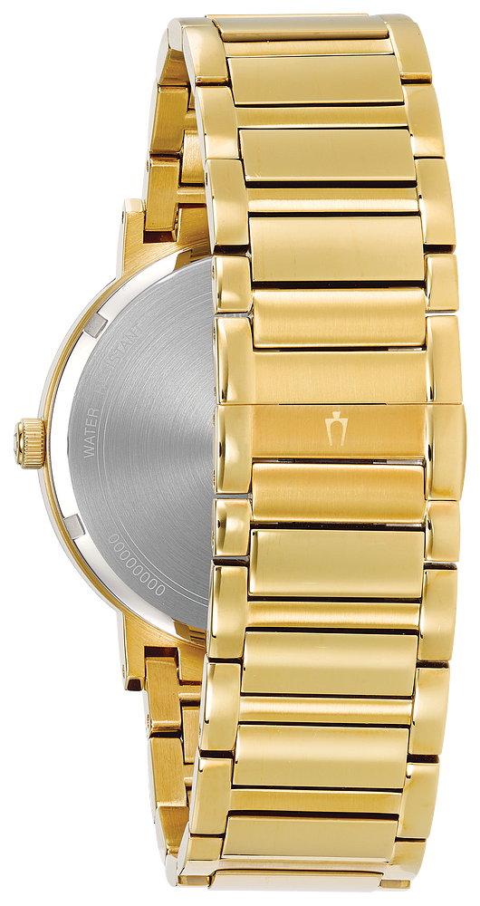 Bulova Futuro Gold Tone Diamond Men Watch 97D115