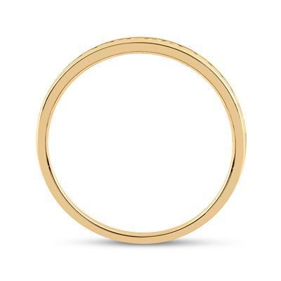 14k Yellow Gold Diamond Band 1/6ctw Wedding Single Row Ring