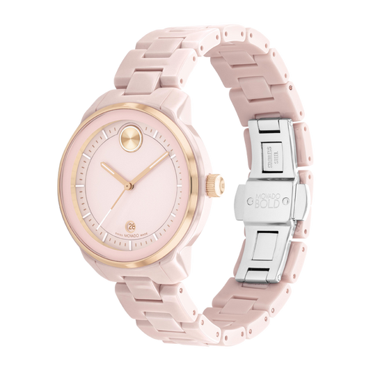 Movado BOLD Verso Pink Ladies Watch 3600935