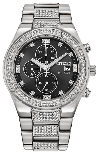 CITIZEN Crystal Eco-Drive Watch CA0750-53E
