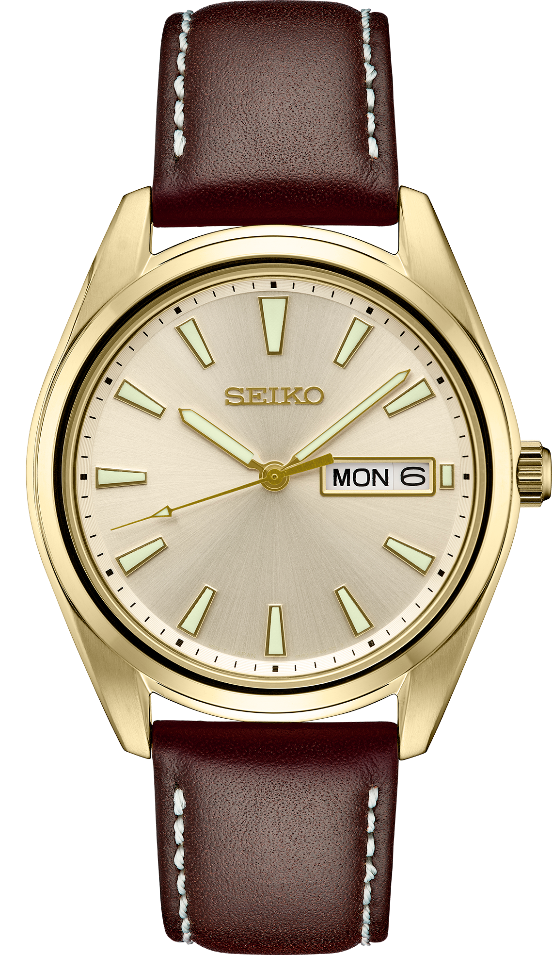 Seiko Essentials Champagne Dial Mens Watch SUR450