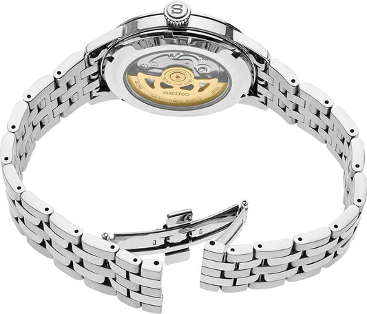 Seiko Presage Cocktail Time Sunburst Silver tone Automatic Watch SRPB77