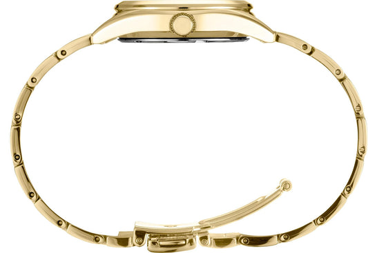 Seiko Essentials Quartz Gold Tone Womens Watch SUR632