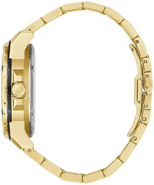 Bulova Marine Star Gold Tone Automatic Men Watch 98A273