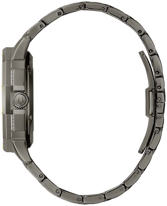 Bulova Octava Crystal Gray Automatic Mens Watch 98A293