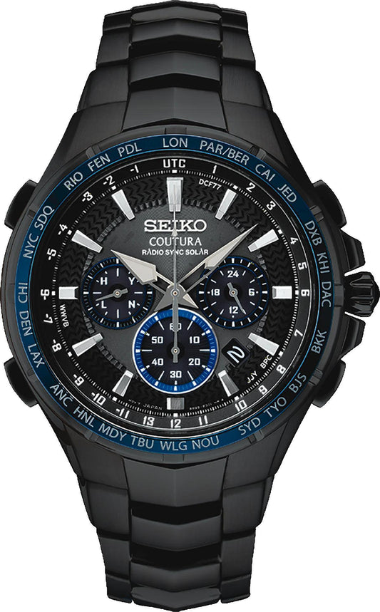 SEIKO Coutura Radio Sync Solar Chronograph Mens Watch SSG021