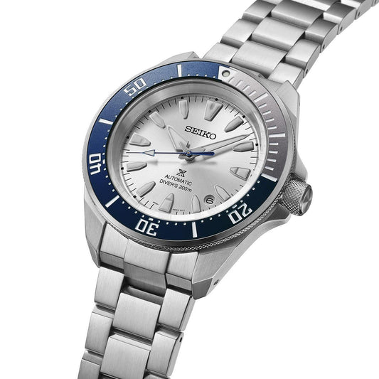 Seiko Prospex SS Automatic Diver Silver Dial 145 LE Watch HBB001