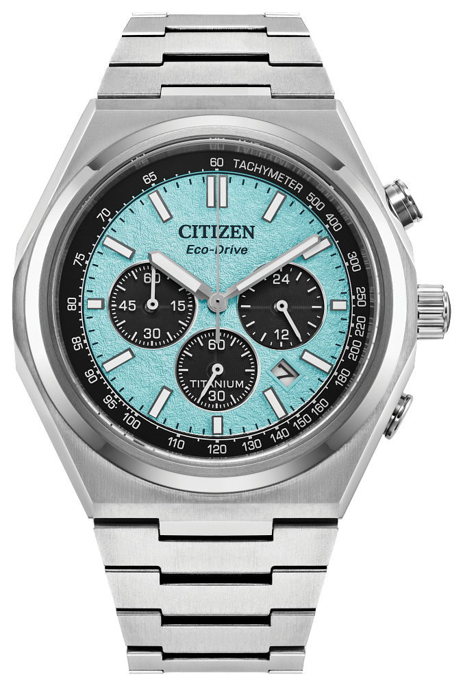 CITIZEN Eco-Drive Zenshin Chrono Light Blue Dial Watch CA4610-85M