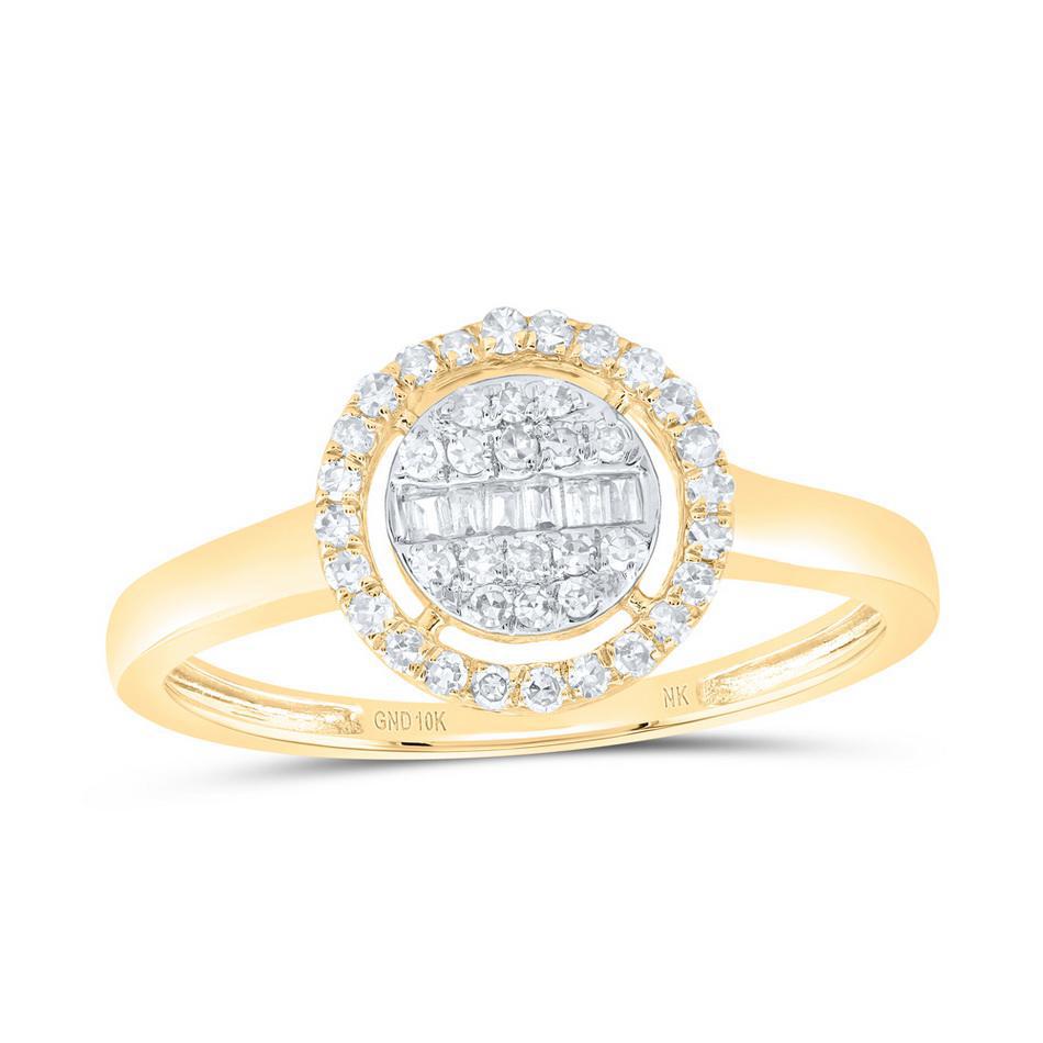 0.20cttw Diamond Round Women Ring 10k Yellow Gold