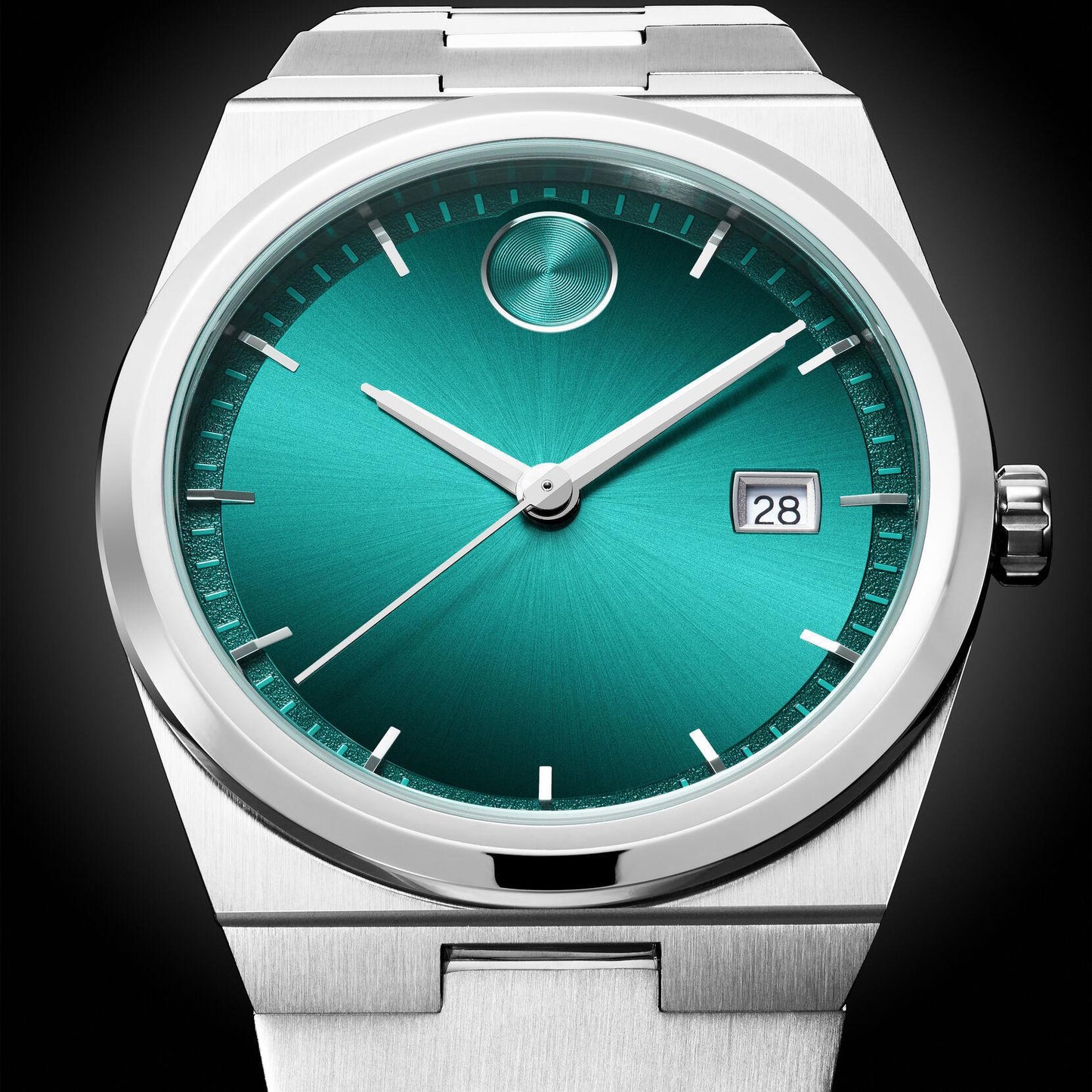 Movado BOLD Quest Green Dial Watch